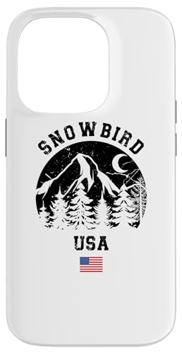 Hülle für iPhone 14 Pro Snowbird Utah Ski Resort Alpine Wasatch Range Amerikanische Flagge von Ski Mountains Souvenir Shop