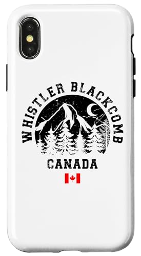 Hülle für iPhone X/XS Whistler Blackcomb Kanada Skigebiet Rocky Mountains Skifahren von Ski Mountains Souvenir Shop