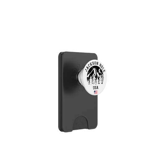 Jackson Hole Wyoming Skigebiet Alpinskifahren amerikanische Flagge PopSockets PopWallet für MagSafe von Ski Mountains Souvenir Shop