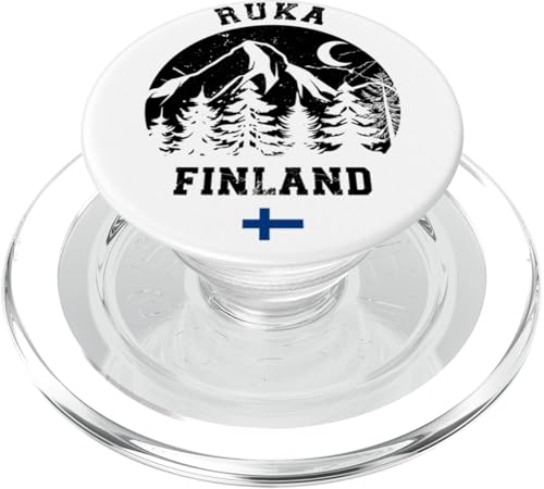 Ruka Kuusamo Finnland Skigebiet Rukatunturi Ski Alpin PopSockets PopGrip für MagSafe von Ski Mountains Souvenir Shop