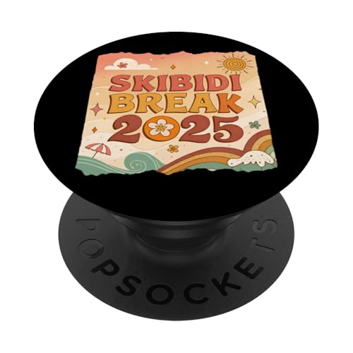 Skibidi Break 25 Boys Teen Skibidi Toilette Spring Break 2025 PopSockets Klebender PopGrip von Skibidi Merch Company