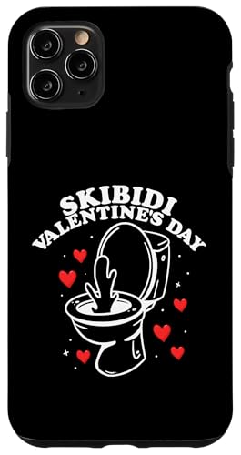 Skibidi Valentinstag Jungen Teen Skibidi Toilette Valentinstag Hülle für iPhone 11 Pro Max von Skibidi Merch Company