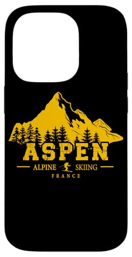 Hülle für iPhone 14 Pro Aspen Colorado USA Skigebiet Alpin Skifahren Souvenir von Skiing Mountains Souvenir Shop