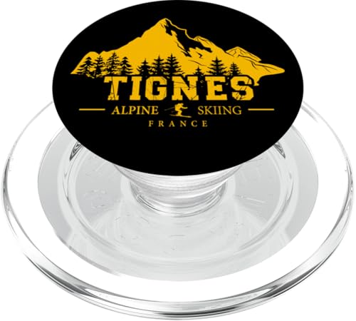 Tignes Frankreich Skigebiet Ski Alpin Französische Alpen PopSockets PopGrip für MagSafe von Skiing Mountains Souvenir Shop