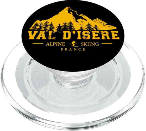 Val D'Isère Frankreich Skigebiet Ski Alpin Französische Alpen PopSockets PopGrip für MagSafe von Skiing Mountains Souvenir Shop