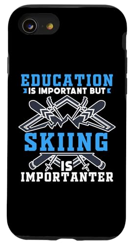 Hülle für iPhone SE (2020) / 7 / 8 Skifahren Sport Lustiges Skitraining Wettbewerb von Skiing Sports