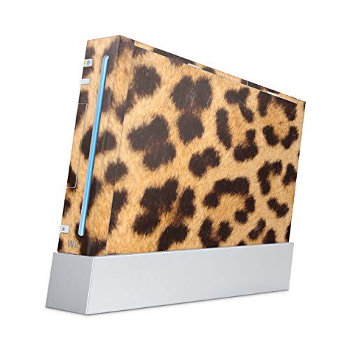 Skins4u Aufkleber Design Schutzfolie Vinyl Skin kompatibel mit Nintendo Wii Konsole Leoparden Fell von Skins4u