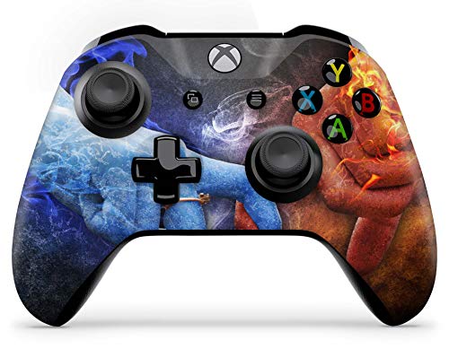 Skins4u Aufkleber Design Schutzfolie Vinyl Skin kompatibel mit Xbox One Controller Hot and cold von Skins4u