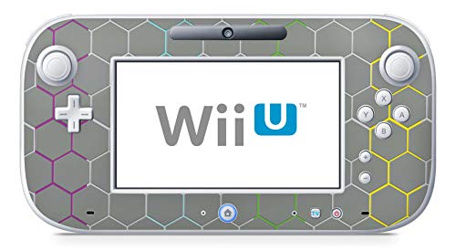 Skins4u Design modding Aufkleber Vinyl Skin Klebe Folie Skins Schutzfolie für Nintendo Wii U Controller Exo Grey Rainbow von Skins4u