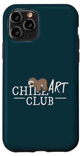 Hülle für iPhone 11 Pro Chill Art Club! Prokrastinierendes Faultier Nichts Tun von SkizzenMonsters Lässige Faultiere