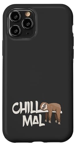 Hülle für iPhone 11 Pro Chill Mal Faultier Cooles Lässiges Faulenzer Faulpelz von SkizzenMonsters Lässige Faultiere