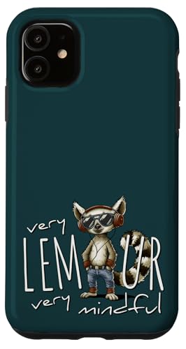 Hülle für iPhone 11 Demure? Very Lemur, Very Mindful! Lässige Inspiration Fun von SkizzenMonsters Schrullige Viecher