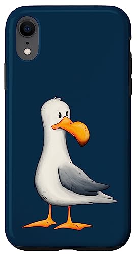 Hülle für iPhone XR Lustige Möwe Nordsee Ostsee Meeres-Vogel von Skizzenmonster Maritime Meer Kunst