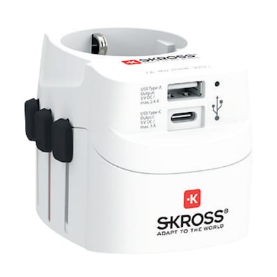 SKROSS Pro Light USB (AC) USB-C Reiseadapter 1302462 von Skross