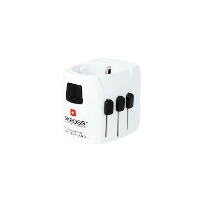 SKROSS World Adapter Pro Light USB 3-pol. von Skross