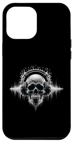 Hülle für iPhone 15 Plus Halloween Skull Shirt Day Of The Dead Skull DJ Kopfhörer von Skull Cult Gifts For Halloween