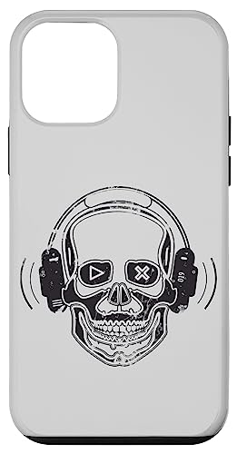 Hülle für iPhone 12 mini DJ Music Lover Skull Kopfhörer Musik hören Enthusiast von Skull Headphone Music Lovers
