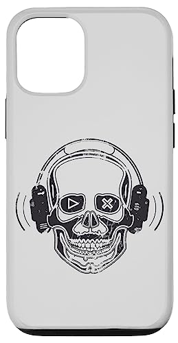 Hülle für iPhone 15 DJ Music Lover Skull Kopfhörer Musik hören Enthusiast von Skull Headphone Music Lovers