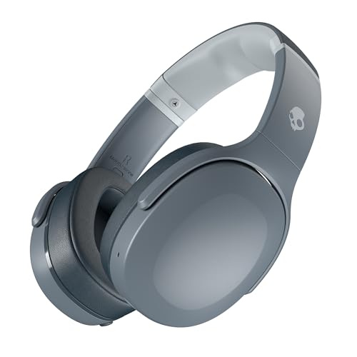 Skullcandy Crusher Evo Over-Ear Wireless-Kopfhörer mit Sensory Bass, 40 Std. Akkulaufzeit, Mikro, kompatibel mit iPhone, Android und Bluetooth-Geräten - Grau von Skullcandy