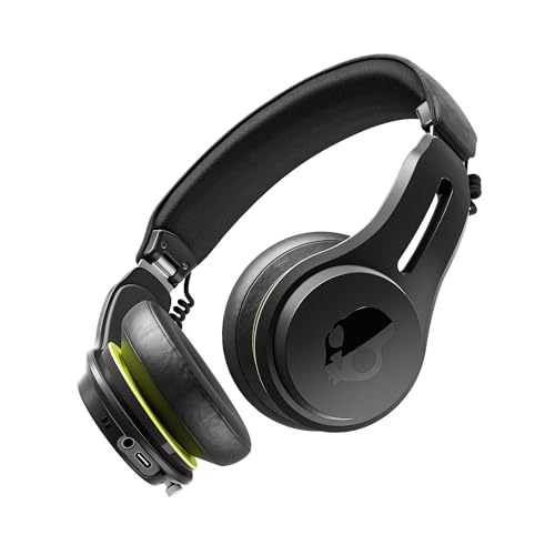 Skullcandy Icon ANC On-Ear Active Noise Cancelling Wireless Bluetooth Headphones, 60 Hr Battery, Microphone, Works with iPhone Android - Black von Skullcandy