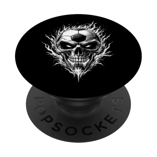 Fußball Totenköpfe Sport Halloween Herren Damen PopSockets Klebender PopGrip von SkullsAxis1