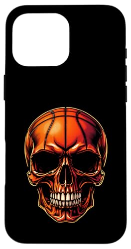 Hülle für iPhone 16 Pro Max Skulls Basketball Sport Halloween Herren Damen von SkullsAxis1