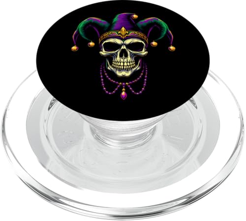 Totenkopf Narrenhut Fleur de Lis Karneval Halloween PopSockets PopGrip für MagSafe von SkullsAxis1