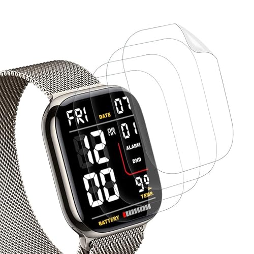 SkyKeep für Schutzfolie für Panzerglasfolie Apple Watch 10 46mm Displayschutz Apple Watch 10 Schutz Apple Watch 10 46mm Folie (4 Stücke)(Soft Tpu) für Apple Watch Series 10 46mm Screen Protector von SkyKeep