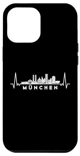 Hülle für iPhone 15 Pro Max Herzschlag Skyline Deutschland Munich-München von Skyline-City-Vacation-Travel Accessory Gift Shirt