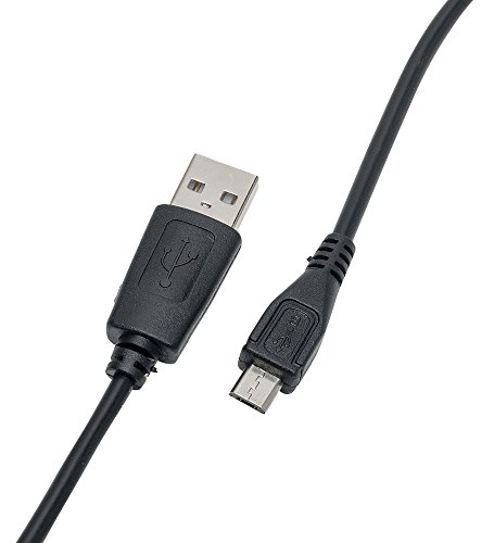 Slabo Ladekabel Micro USB für HTC Desire 530 / 626G / 630 / 728G / 825/828 / 10 Lifestyle Datenkabel Verbindungskabel Sync-Kabel - SCHWARZ | BLACK von Slabo