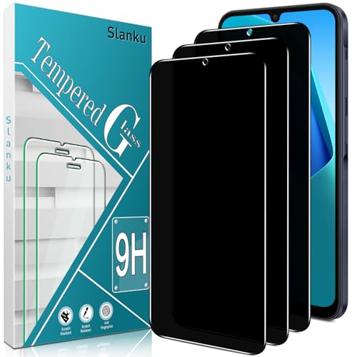 Slanku [3 Stück] Blickschutzfolie für Galaxy A26 5G, Anti-Spy, Kratzfrei, 9H Härte, Blasenfrei, HD Displayschutzfolie, Ultra-klar von Slanku