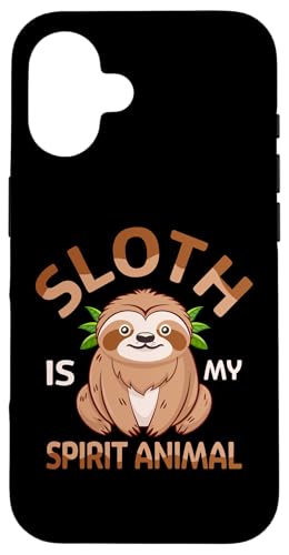 Hülle für iPhone 16 Lustiges Faultier-Design für Männer und Frauen, Faultier-Liebhaber von Sloth Gift Lazy Shirts Men Women Kids