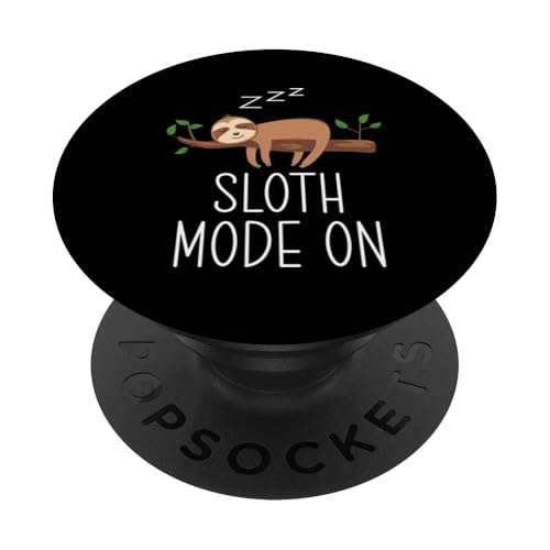 Lustiges Faultier-Design für Männer und Frauen, Faultier-Liebhaber PopSockets Klebender PopGrip von Sloth Gift Lazy Shirts Men Women Kids