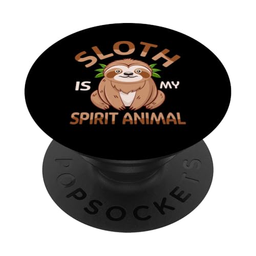 Lustiges Faultier-Design für Männer und Frauen, Faultier-Liebhaber PopSockets Klebender PopGrip von Sloth Gift Lazy Shirts Men Women Kids