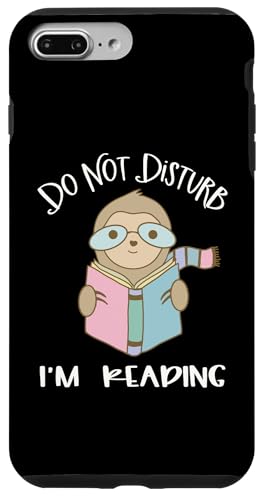 Hülle für iPhone 7 Plus/8 Plus Faultier Lesebuch Nerd Lesebrille Bibliothekar Frauen von Sloth Reading Book Bookish Book Lover Designs