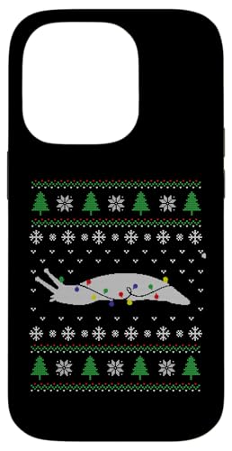 Hülle für iPhone 14 Pro Schnecken-Weihnachtspullover, Schnecken-Weihnachtsbeleuchtung, Dummes Weihnachten von Slug Christmas outfit