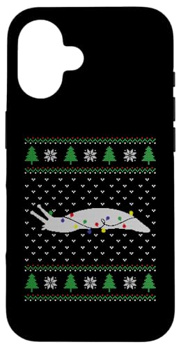 Hülle für iPhone 16 Schnecken-Weihnachtspullover, Schnecken-Weihnachtsbeleuchtung, Dummes Weihnachten von Slug Christmas outfit