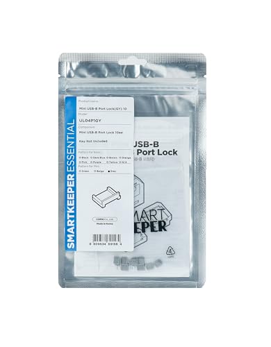 SmartKeeper ESSENTIAL / 10 x Micro USB B-Port Blockers / Grau von Smart Keeper