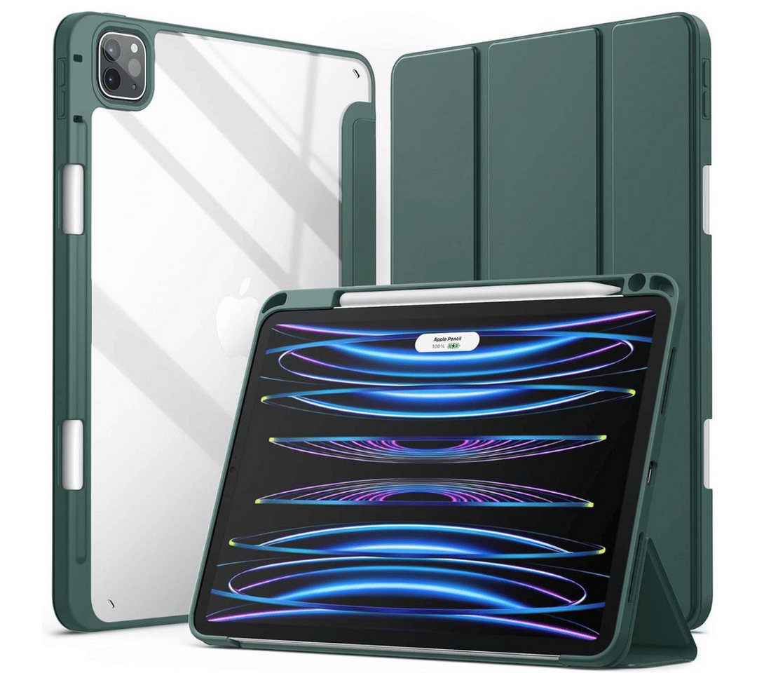 SmartUP Tablet-Hülle für iPad Pro 13 Zoll M4 2024 (Modellnummer: A2925/ A2926/ A3007), Case Smart Cover Flipcase Schutztasche Stifthalter Standfunktion von SmartUP