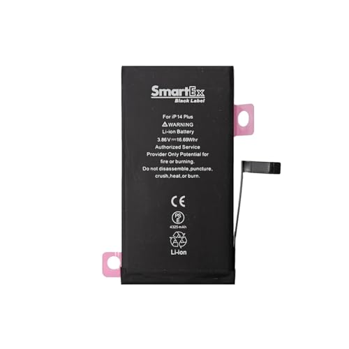 Smartex® Black Label Akku Batterie kompatibel mit iPhone 14 Plus - 2406 mAh | 2 Jahre Garantie von Smartex