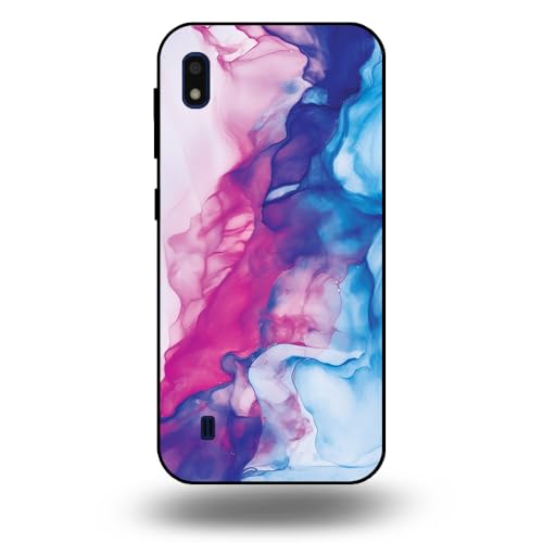 Hülle passend für Smartphonica Handyhülle Geeignet für Samsung Galaxy A10 mit Rosa Blau Marmor Druck - TPU Backcover Case Rose Blau Marmor Design von Smartphonica