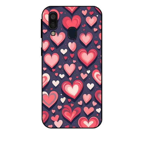 Hülle passend für Smartphonica Handyhülle Geeignet für Samsung Galaxy A40 mit Herz Druck - TPU Backcover Case With Heart Design von Smartphonica