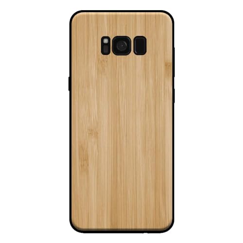 Hülle passend für Smartphonica Handyhülle für Samsung Galaxy S8 Plus in Holz-Optik - Back Cover Bambus Kunstholz Hülle - Braun/Kunstholz;TPU/Back Cover von Smartphonica