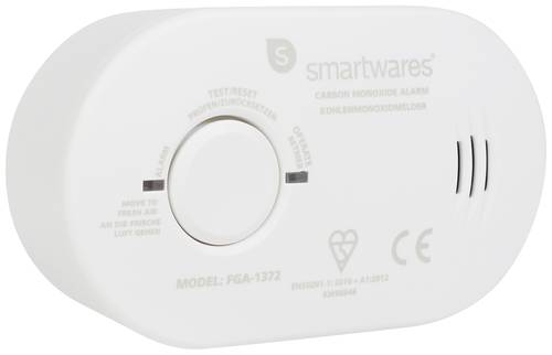 Smartwares FGA-13721 Kohlenmonoxid-Melder batteriebetrieben detektiert Kohlenmonoxid von Smartwares