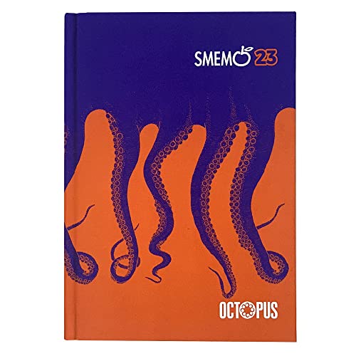 Smemoranda Octopus Special Edition - Schultagebuch 2022-2023 - 16 Monate - 13 x 17,7 cm - Terminplaner mit Planer und Sticker - September 222 / Dezember 23 - 544 Tag - Orange von Smemoranda