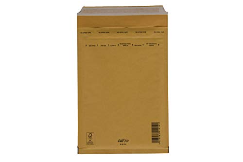 SmithPackaging Luftpolsterumschläge, A5, goldfarben, 180 x 265 mm, 5 Stück von SmithPackaging