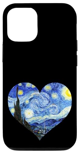 Hülle für iPhone 12/12 Pro Sternennacht Van Gogh Herzform stilvolles Design von Smooth HQ