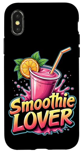 Hülle für iPhone X/XS Buntes Smoothie-Liebhaber-Design von Smoothies Healthy People Boys Girls Men Women Tees