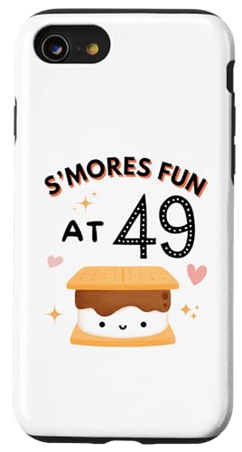Hülle für iPhone SE (2020) / 7 / 8 Smores Fun Camping Geburtstag 49 Jahre alt Camper 49. B-Day von Smores Camping Birthday Co