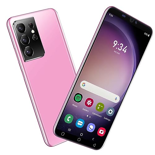 SnHey Der heutige Handyrabatt Dual SIM Billig Handy, 16GB ROM (128GB Expandable), 5.0 Inch Android 9.0 OS Smartphone (S21U-Pink) von SnHey